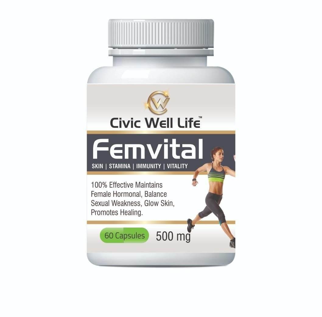 uk51HypBE3wvL-1-1.jpg Fem Vital 60 Capsule Civic Welllife FemmeVital Harmony Capsules Boost in stamina and vitality - Fast UK Delivery - Image 1