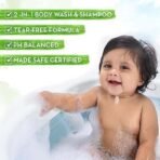 Mamaearth Milky Soft Head to Toe Wash With Oats, Milk, and Calendula for Babies- 400 ml 2-in-1 Tear-Free Body Wash & Shampoo | Moisturizes and Soothes Skin - Fast UK Delivery - Image 5