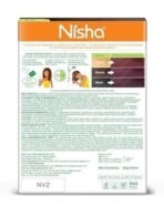 Nisha Cream Hair Color, Permanent Hair Colour Dark Brown, Silky & Shiny 100% Grey Coverage Rich Bright Long Lasting Hair Colouring For Ultra Soft Deep Shine Hair Dye (Pack of 4) - Fast UK Delivery - Image 3