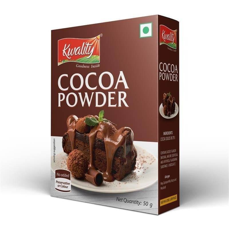 uk51I1Q54Xu9L-1-1.jpg Kwality Cocoa Powder 50g, Premium Unsweetened Cocoa for Baking, Beverages and Desserts, 100% Natural & Rich in Flavor. - Fast UK Delivery - Image 1