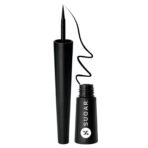 SUGAR Cosmetics Gloss Boss 24Hr Glossy Eyeliner Gel With Brush | Smudeproof & Waterproof - 01 Back In Black (Black Eyeliner) | 3Ml - Fast UK Delivery