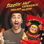 Lay's Sizzlin Hot Potato Chips 40G/48G/50 Gram, Crispy Wavy Chips And Snacks (Weight May Vary) - Fast UK Delivery - Image 5