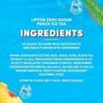 Lipton Zero Sugar Peach Ice Tea, 320ml, Pack of 3 (Imported) - Fast UK Delivery - Image 4