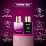 Bella Vita Luxury Ceo Man & Date Woman Liquid Eau De Parfum Perfume Gift Set 2X50Ml For Men And Women With Lemon, Lavender, Pink Pepper|Floral, Fruity, Woody Long Lasting Edp Fragrance Scent - Fast UK Delivery - Image 3