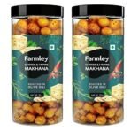 Farmley Roasted Cheese & Herbs Makhana- Roasted In Olive Oil 166 gram (Pack of 2, Each 83g) - Fast UK Delivery - Image 2