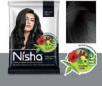 Nisha Natural Henna Powder For Hair Color, Natural Black Hair, Herbal Conditioning Hair Dye for Silky & Shiny Soft Hair Colour for Men & Women - Fast UK Delivery - Image 4