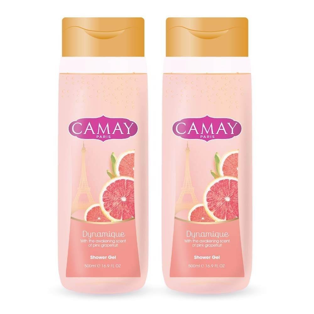 uk51IdiQsQZkL-1-1.jpg Camay Paris Dynamique Shower Gel, 500 ml (Pack of 2) - Fast UK Delivery - Image 1