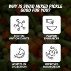SWAD Delicious and Tangy Pack of 2 Mango, Lemon, Green Chillies, Carrot, Kerda Mixed Pickle/Mixed Achar - 200g| Green Chilli Pickle/Hari Mirchi Achar - 200g Pack of 2 - Fast UK Delivery - Image 6