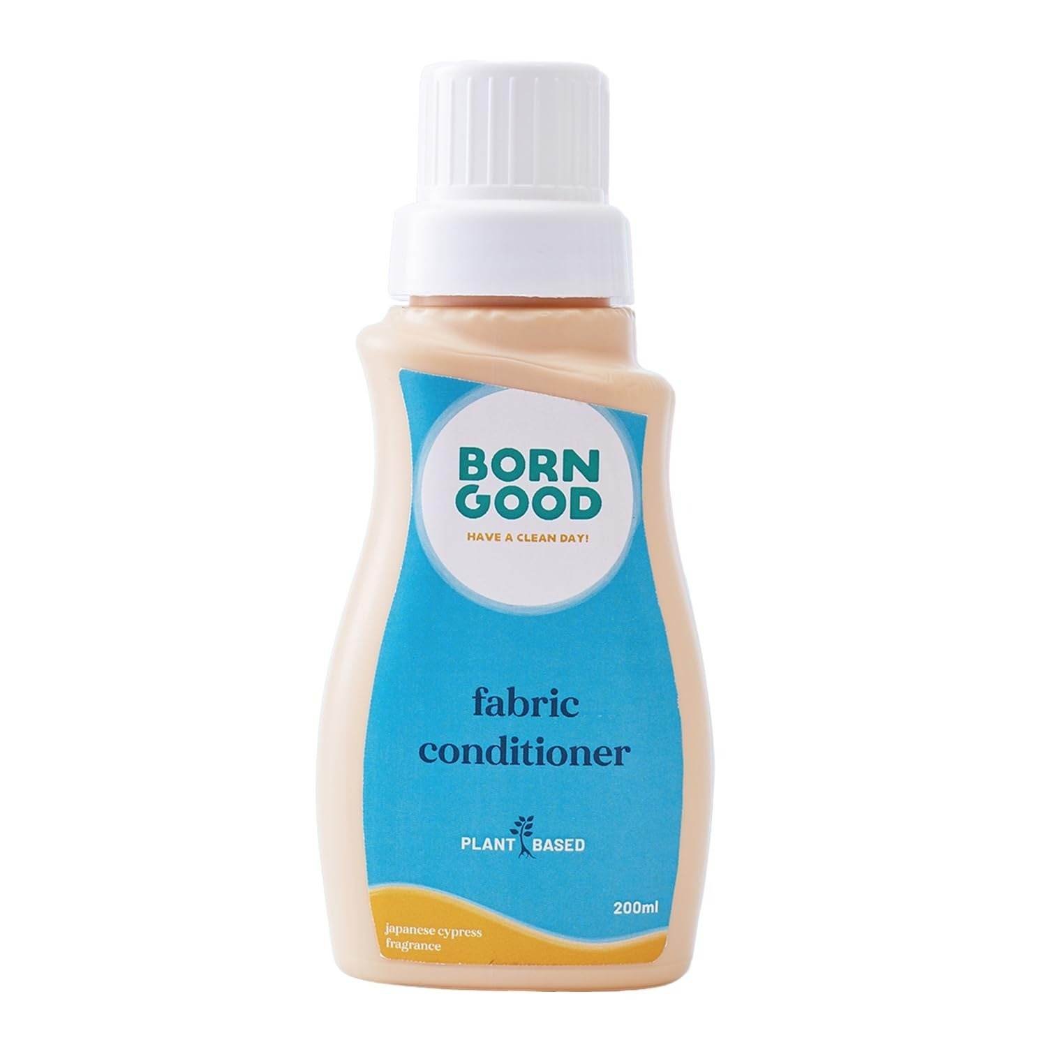 uk51ItaBfcS1L-1-1.jpg Born Good Natural Fabric Conditioner | 200ml | Japanese Cypress Fragrance | 2X Softer Clothes | Long-Lasting Freshness | Plant-Based, Biodegradable, Non-Toxic | Gentle on Fabric, Safe for Skin - Fast UK Delivery - Image 1