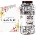Swad Prospective Bride To Be/engaged Gift with Card (Swad Digestive Candy 200 Jar & 1 Greeting card) - Fast UK Delivery - Image 2