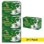 DUNCANS FINEST HAND - PICKED LEAF TEA Double Diamond 100% Natural & Pure Green Tea + Tulsi Green Tea Combo Pack Of 4 (3+1 Free) - Bags, 0.34 Kg - Fast UK Delivery - Image 3