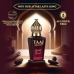 Bella Vita Luxury TAAJ Gold Oud Attar with Caramel, Rose, Jasmine & Orris for Men and Women, Non-Alcoholic Roll On, Long Lasting Fragrance, 12 ML - Fast UK Delivery - Image 4
