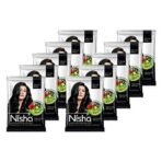 Nisha Natural Henna Powder For Hair Color, Natural Black Hair, Herbal Conditioning Hair Dye for Silky & Shiny Soft Hair Colour for Men & Women - Fast UK Delivery - Image 2