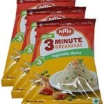 MTR 3 Minute Breakfast Upma - Vegetable, 60g (Pack of 3) Promo Pack - Fast UK Delivery