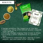 Deewal Palina Herbal Mehndi & Indigo Powder Combo - 100% Natural Organic Hair Color | Allergy-Free, Chemical-Free | Rich Long-Lasting Shades | Natural leaves powder - Fast UK Delivery - Image 4