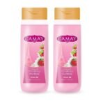 Camay Creme & Strawberry Shower Gel, 500 ml (Pack of 2) - Fast UK Delivery