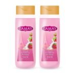 Camay Creme & Strawberry Shower Gel, 500 ml (Pack of 2) - Fast UK Delivery