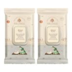 Baby Forest Mulmul Baby Wipes | Ultra-Soft Baby Wet Wipes | Water Based Wipes | Chemical Free & Organic Baby Wipes | 3x Thicker & Softer Wipes | 72 Wipes | Pack of 2 - Fast UK Delivery