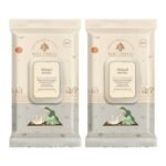 Baby Forest Mulmul Baby Wipes | Ultra-Soft Baby Wet Wipes | Water Based Wipes | Chemical Free & Organic Baby Wipes | 3x Thicker & Softer Wipes | 72 Wipes | Pack of 2 - Fast UK Delivery