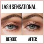 Maybelline New York Lash Sensational Mascara Waterproof, Very Black, 9ml - Fast UK Delivery - Image 4