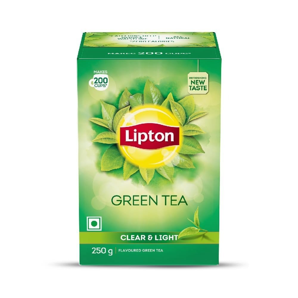 uk51Kd5JP8nGL.jpg Lipton Clear & Light Loose Green Tea leaves 250g pack - Fast UK Delivery - Image 1