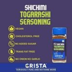 CRISTA Japanese Shichimi Togarashi Seasoning | No Added Sugar | Cholesterol Free | Trans Fat Free | Zero added Colours, Fillers, Additives & Preservatives | 45 gms - Fast UK Delivery - Image 4