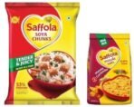 Saffola Masala Oats | Tasty Evening Snack| Healthy Snack| Masala&Coriander| 500g & Saffola Soya Chunks with Supersoft Technology, 53% Protien, Tender & Juicy, 1kg - Fast UK Delivery - Image 2