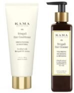 Kama Ayurveda Bringadi Hair Conditioner 200gm & Kama Ayurveda Bringadi Hair Cleanser Combo - Fast UK Delivery