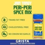 CRISTA Jain Tangy Peri-Peri Spice Mix with No Onion and Garlic, Multi-purpose Seasoning, Trans Fat Free, Vegan Zero added Colours, Fillers, Additives & Preservatives - 45 gms - Image 5