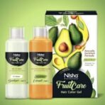 Nisha Fruit Care No-Ammonia Permanent Hair Colour Gel 1000ml, 100% Grey Coverage & Long Lasting, Natural Black Professional Gel Hair Color For Men & Women - Fast UK Delivery - Image 3