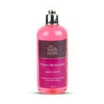 The Bath Store Plum Blossom Body Wash Shower Gel | Exfoliating Body Wash For Dry Skin & Oily Skin | Tan Removal Body Wash For Men & Women | Liquid Soap For Bath - 300ml - Fast UK Delivery