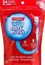 Colgate Adult Max Fresh Wisp Disposable Travel Manual Toothbrush, Peppermint - 24 Count, Red - Fast UK Delivery - Image 3