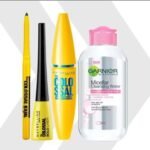 MAYBELLINE NEW YORK Call Me Colossal Kit - Colossal Waterproof Mascara + Colossal Kajal + Colossal Bold Liner with Garnier Micellar Cleansing Water, 125ml (Black, 205 g) - Fast UK Delivery