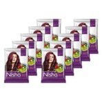 Nisha Natural Henna Powder For Hair Color, Burgundy Red Hair, Herbal Conditioning Hair Dye for Silky & Shiny Soft Hair Colour for Men & Women - Fast UK Delivery - Image 2