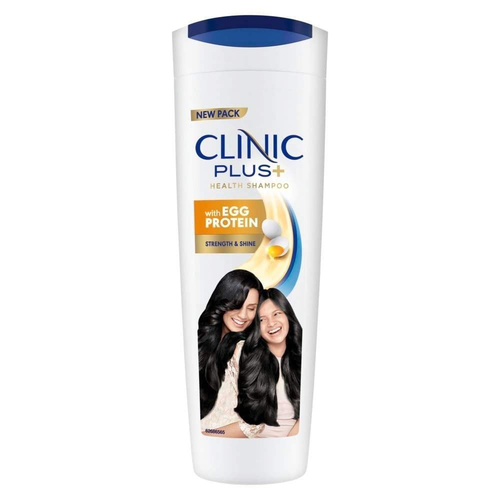 uk51LmmOtr0WL-1-1.jpg Clinic Plus Strength & Shine Shampoo with Egg Protein for Strength, Shine and Smoothness, 355 ml - Fast UK Delivery - Image 1