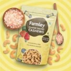 Farmley Premium Roasted Dry Nut Cashew Snacks Pack of 2, Each 160g | Rich in Protein | Crunchy & Delicious (Classic Salted, 320g) - Fast UK Delivery - Image 4