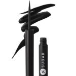 SUGAR Cosmetics - Eye Warned You So! - Double Matte Eyeliner Gel - 01 Black Swan (Black Eye Liner) - Sweat Proof, 100% Waterproof Eye Liner With Matte Finish, Multicolor - Fast UK Delivery
