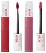 Maybelline New York Super Stay Matte Ink Liquid Lipstick, 20 Pioneer and 125 Inspirer, 5g (Pack of 2) - Fast UK Delivery
