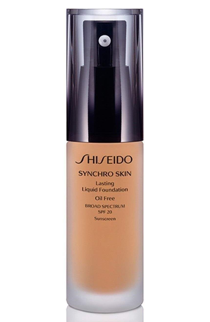 uk51MMkhn-fqL-1.jpg Shiseido SPF 20 Synchro Skin Lasting Liquid Foundation, Neutral 5, 30ml - Fast UK Delivery - Image 1