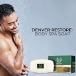DENVER Restore Body Spa Soap - 125GM Each (Pack of 4) | Enriched With Tea Tree Oil | Scented Soap Bar for Men - Fast UK Delivery - Image 6