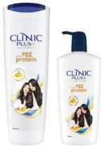 Clinic Plus Strength & Shine With Egg Protein Shampoo 650 ml & Strength & Shine With Egg Protein Shampoo, 355 ml - Fast UK Delivery