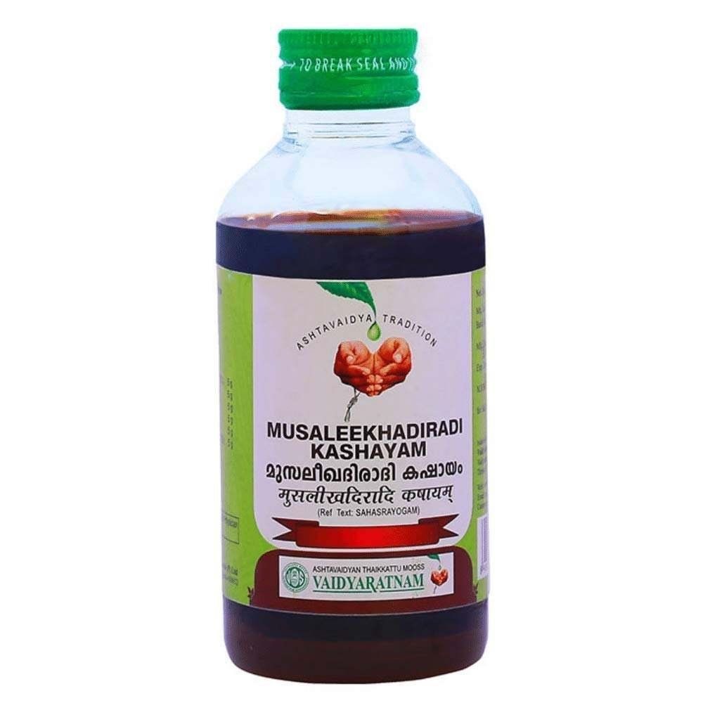 uk51MRT42klQL-1.jpg Vaidyaratnam Musaleekhadiradi Kashayam 200 ML (Pack Of 3)_Alida - Fast UK Delivery - Image 1