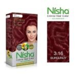 Nisha Cream Hair Color (60gm + 60ml + 18ml Conditioner for Each) Combo Pack of Natural Black & Burgundy Fast Shipping to USA & Canada - Image 4