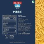 Agnesi Penne Pasta, 500g, Product of Italy - Fast UK Delivery - Image 3