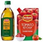 Del Monte Pomace Olive Oil PET, 1L & Del Monte Tomato Ketchup - Classic Blend, 950g - Fast UK Delivery - Image 2