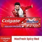 Colgate MaxFresh Toothpaste, Red Gel Paste with Menthol for Super Fresh Breath, 450g, 150g X 3 (Spicy Fresh) - Fast UK Delivery - Image 4