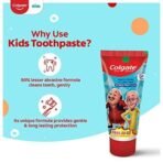 Colgate Kids Toothpaste For 6+ Years, Motu Patlu, Bubble Fruit Flavour, Gentle Protection Tooth Paste With 50% Lesser Abrasive Formula For Protecting Against Cavities, Enamel Protection, 80G - Fast UK Delivery - Image 5