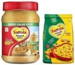 Saffola Peanut Butter Crunchy| High Protein Peanut Butter | Only Jaggery, No Refined Sugar, 900g & Saffola Masala Oats | Tasty Evening Snack| Healthy Snack| Veggie Twist| 500g - Fast UK Delivery - Image 2