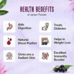Nattfru Natural Jamun Fruit Juice 100g with No Preservatives Added, Contains 4 Servings, Helps in Digestion, Purify Blood, Easy to Make, Healthy Beverage, Instant Refreshing Drink - Pack of 1 - Fast UK Delivery - Image 3