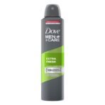 Unilever Dove Men+care Extra Fresh Dry Spray Antiperspirant Aerosol Deodorant, Up to 48 Hrs Protection From Sweat & Odour, Soothes & Moisturises Skin, Long-lasting Refreshing Citrus Scent, 250ml - Fast UK Delivery